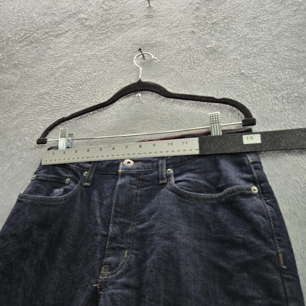 Eddie Bauer Men Jeans 30X32 Dark Blue Denim Buffalo Plaid Lined Flannel‎ 31